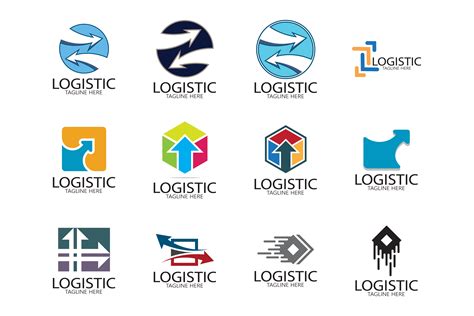 Logistics Logo Icon Illustration Vector Graphic by tomiyslank · Creative Fabrica