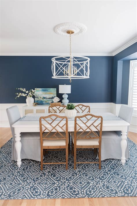 Our navy blue dining room – Artofit