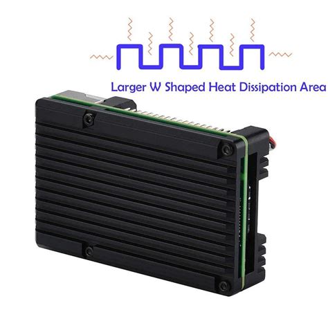 Eklektik Metal Aluminium Alloy Raspberry Pi 4 Armor Case Cooling ...