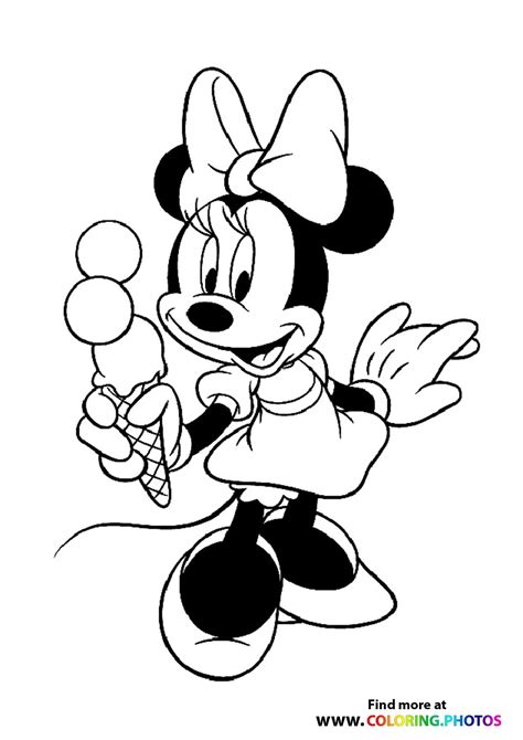 Minnie Mouse Cheerleader Coloring Pages