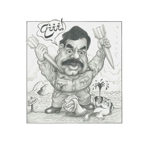 MxD - Saddam Hussein - My first caricature for 'KITS'
