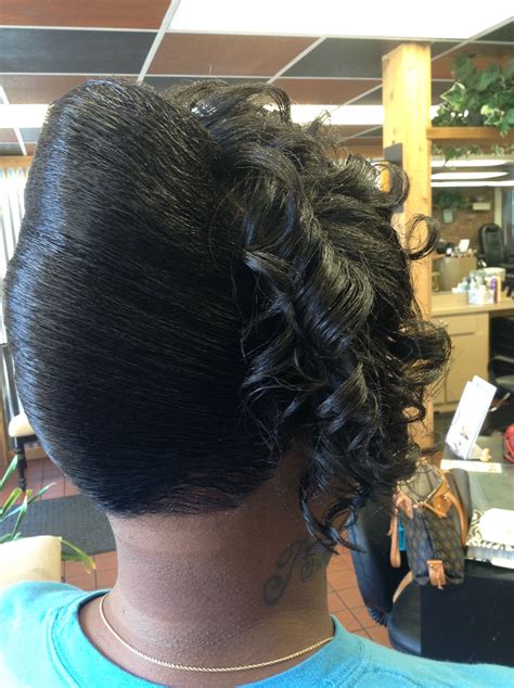 Pin by Alexis Hinton on Wedding Hair | Black hair updo hairstyles ...