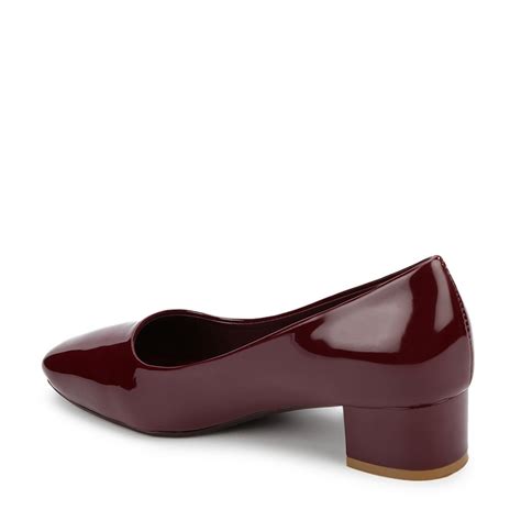 Marc Loire Women Square Toe Solid Block Heel Pumps for Office, Party ...