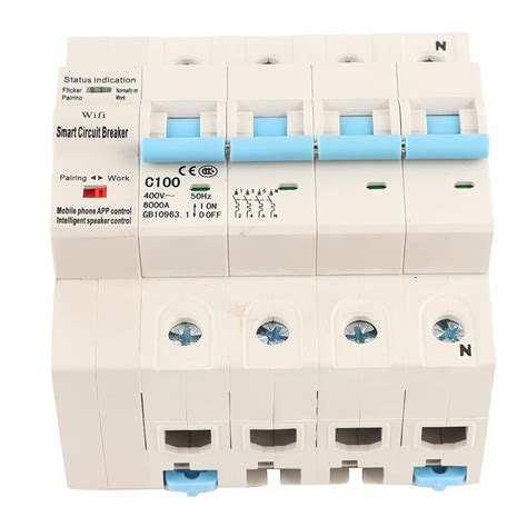 Buy Circuit Breaker WiFi 4P Intelligent Circuit Breaker Wireless Remote ...