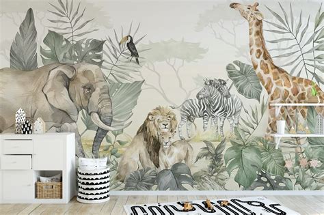 Lion Wallpaper - King of Jungle Wall Design | Giffywalls
