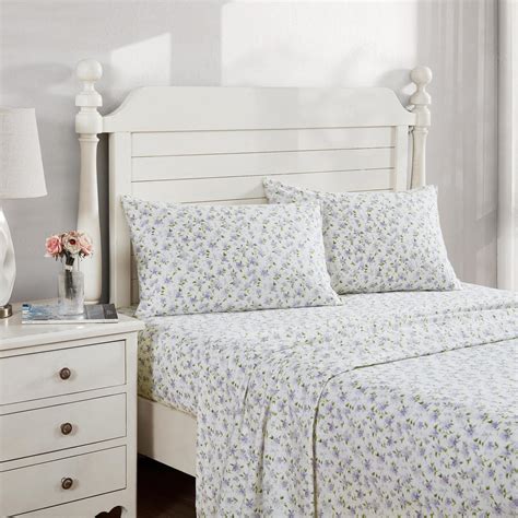 Laura Ashley Virgina Queen Size Cotton Bed Sheet Set - Bunnings Australia