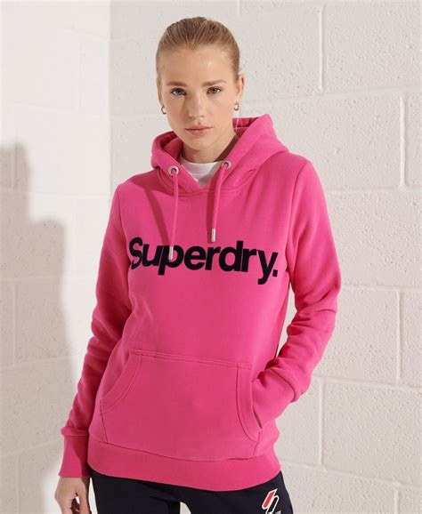 CORE LOGO FLOCK HOODIE