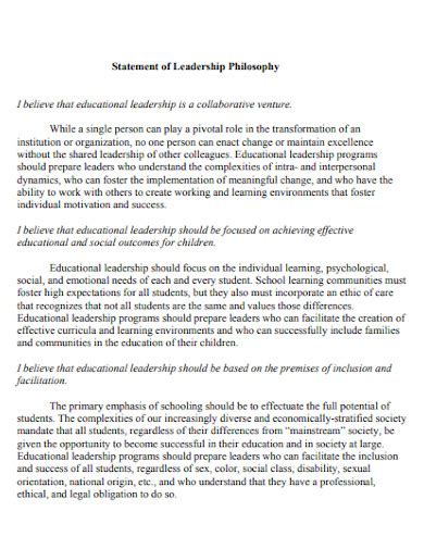 Leadership Vision Statement Examples 的图像结果