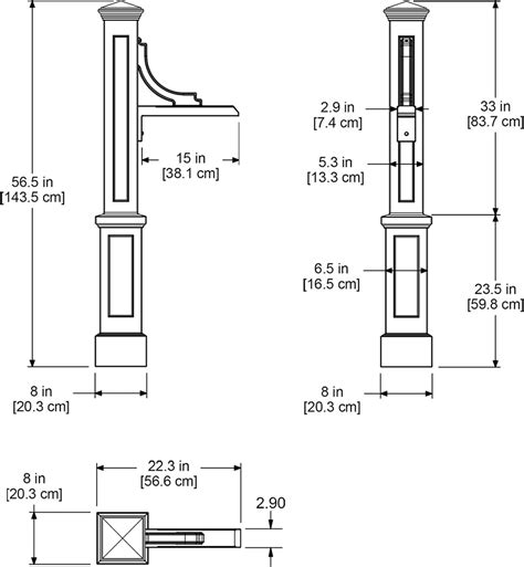 Buy Mayne 5812-CL Woodhaven Address Sign Post, Black Online at Lowest ...