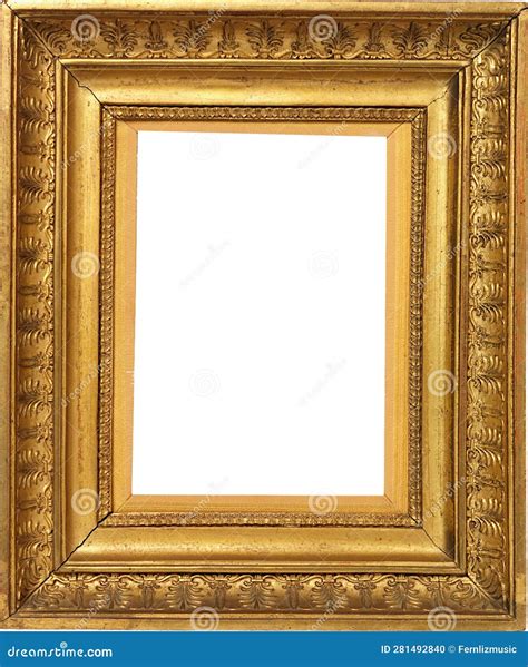 Antique Gold Frame Victorian Stock Photo - Image of frame, mount: 281492840