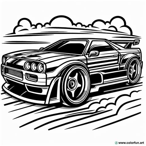 Hot Wheels car coloring page Download or Print for free