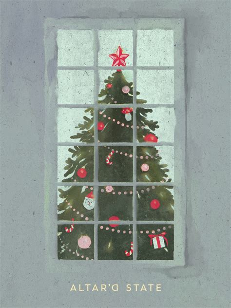 Gift Card | Altar'd State | Christmas illustration, Christmas postcard ...