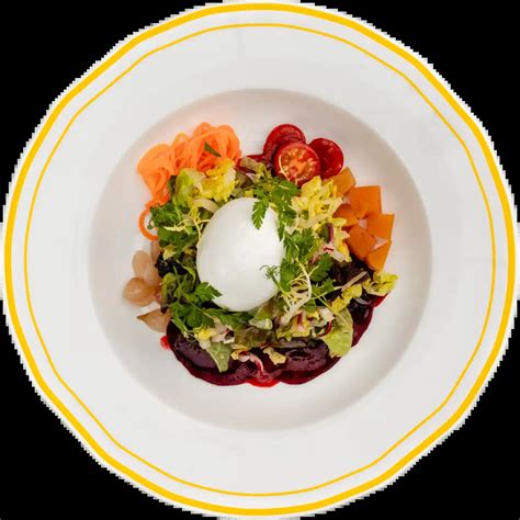 Sphere salad buffalo mozzarella - Berliner Fernsehturm