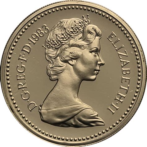 1 livre Elizabeth II (2e effigie, armes royales, laiton) - Royaume-Uni – Numista