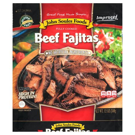 John Soules Foods Fully Cooked Beef Fajitas 12 oz | Shipt