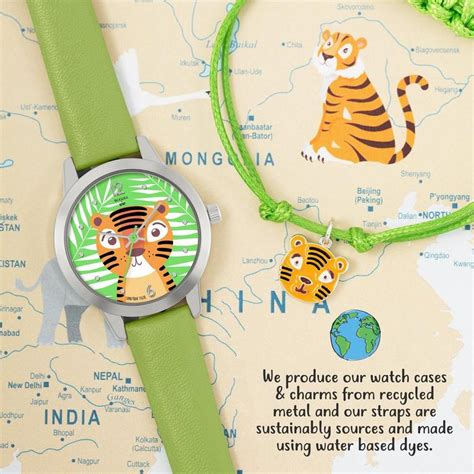 Tikkers Kids' Tikker x WWF Tiger Quartz Watch | Sports Direct