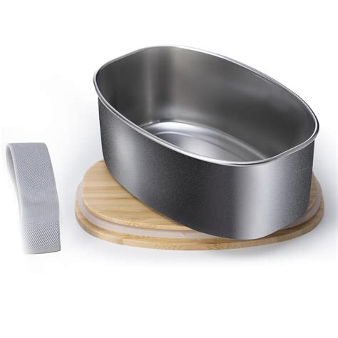 The Better Home 304 SS Microwave Safe Steel Container Bamboo Lid ...