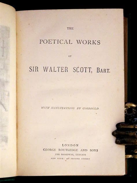 1870 Rare Book ~ The Poetical Works of Sir Walter Scott Illustrated by ...