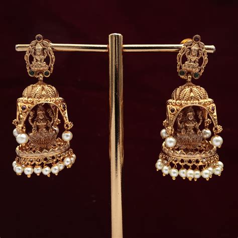 Royal Lakshmi Chariot Bridal Jhumkas