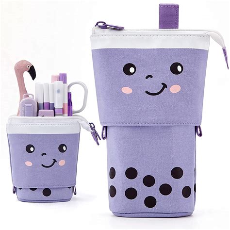 FINEMOE Polyester Standing Pencil Case Cute Pencil Pouch For Girls Boys ...