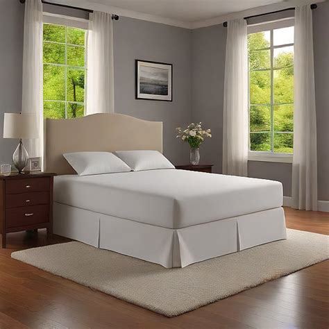 30" Inches White Bed Skirt Split Corner Pleated Egyptian Cotton 1000TC ...