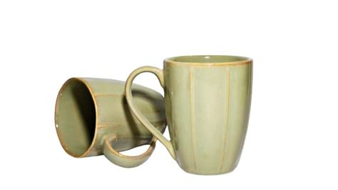 Buy Right Ceramic Expo Set of 2 Elegant Ceramic Coffee Mugs Beige ...
