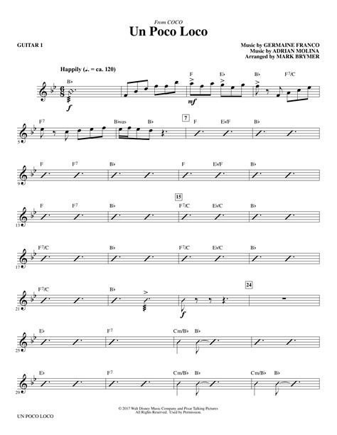 Partition Guitare Un Poco Loco at Wilford Shaw blog