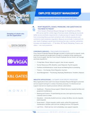 Fillable Online Service Request Tracking for SharePoint - Crow Canyon ...