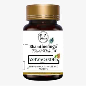 BHARAT MORINGA Ashwagandha Tablets - 60 tabs | General Wellness Tablets ...