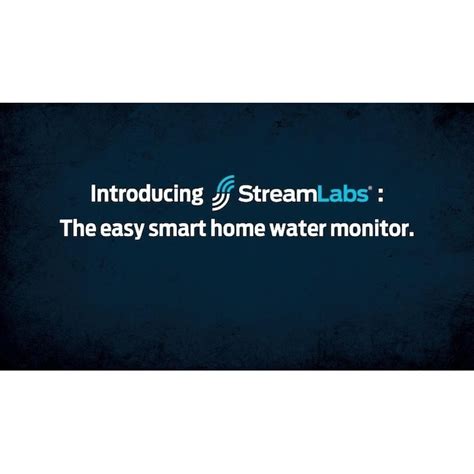 StreamLabs Monitor 1/2-in to 3/4-in Indoor Smart Water Leak Detector ...