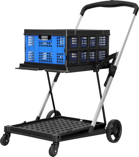 Amazon.com: Multi-Functional Folding Trolley Shopping cart with Storage ...