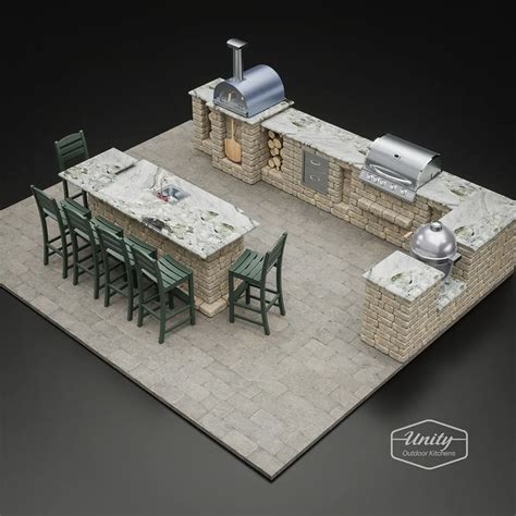 L Shaped Outdoor Kitchen Floor Plans Mont Alpi | The Ultimate Outdoor