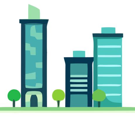 People in Different Buildings Cartoon Png 的图像结果