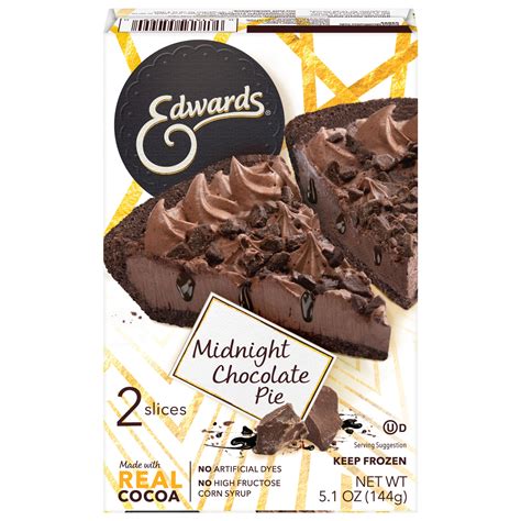 Edwards Singles Desserts Frozen Midnight Chocolate Pie, 5.1 oz 2 Pack ...