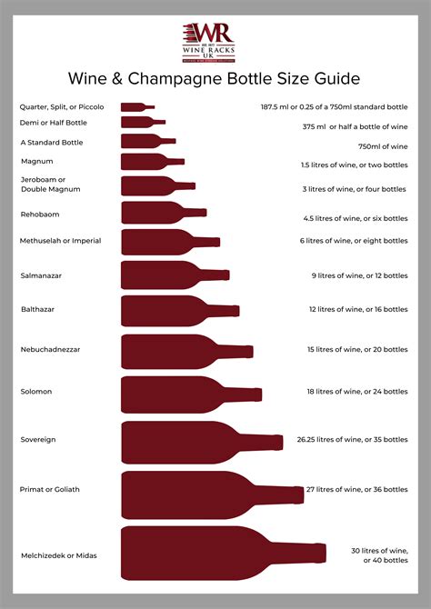 Wine & Champagne Bottle Sizes Guide | Wine Racks UK