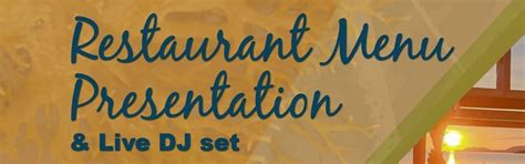 Restaurant Menu Presentation | Visit Loutraki