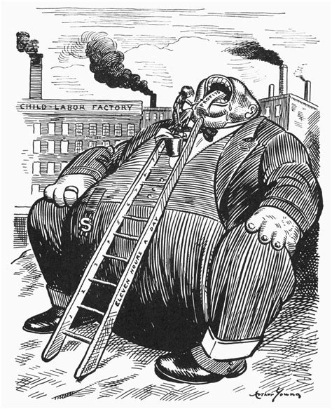 Child Labor Cartoon C1912 NA Little Child Shall Feed Them American Anti ...