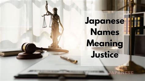 40 Japanese Names Meaning Justice – Japan Truly