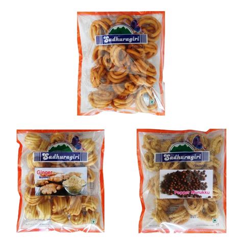 Sadhuragiri Flavored Theni Murukku (120g x Pack of 3) - Spicy, Pepper ...