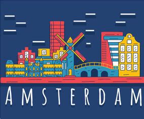 Amsterdam Shops Vector 的图像结果