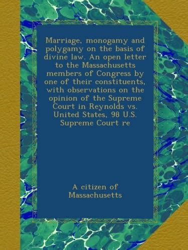 Marriage, monogamy and polygamy on the basis of divine law. An open ...