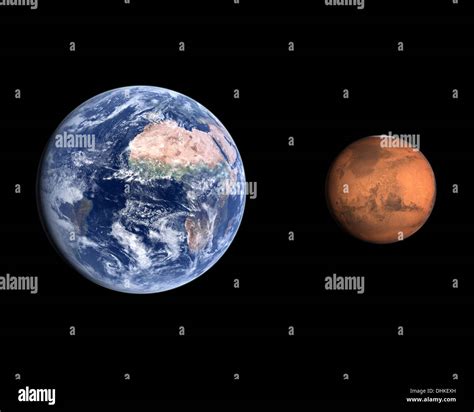 Earth mars comparison hi-res stock photography and images - Alamy