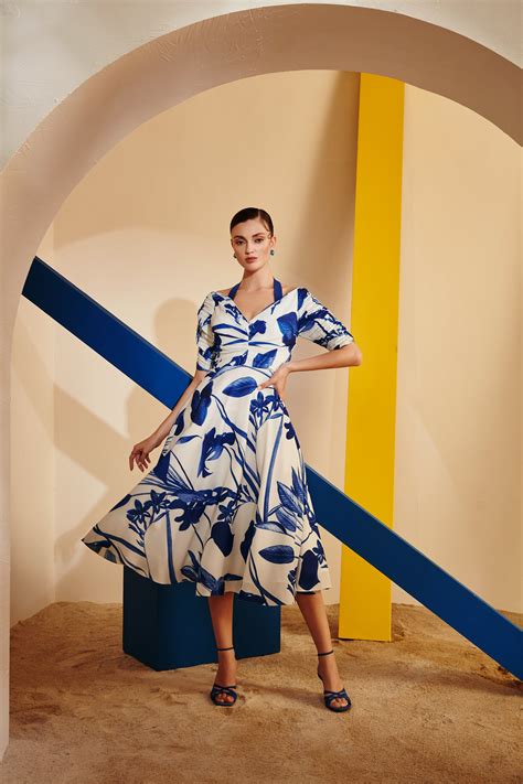 Zosia - Royal Blue Georgette Dress - Elahe