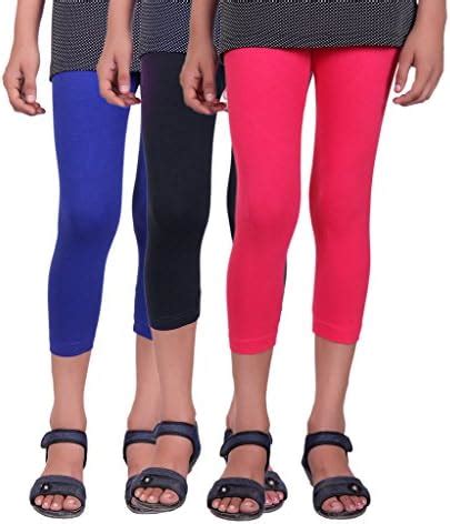 Alisha Girls Strechable Capri - Pack of 3 Multicolour : Amazon.in: Fashion
