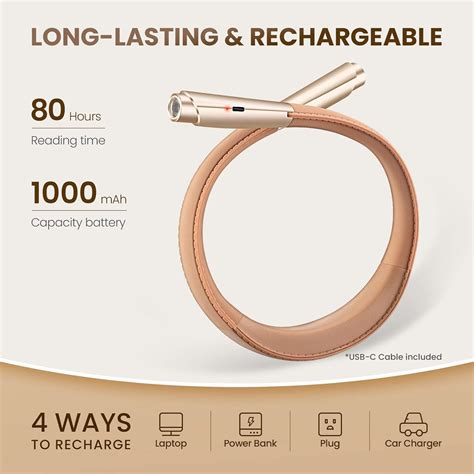 Buy enclize Rechargeable LED Neck Reading Light, Book Lights for ...