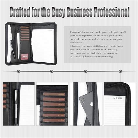 Buy BBD A4 File Folder Padfolio Writing Pad Business Presentation ...