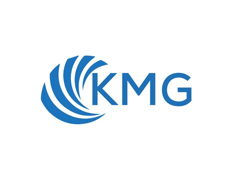 KMG abstract business growth logo design on white background. KMG ...