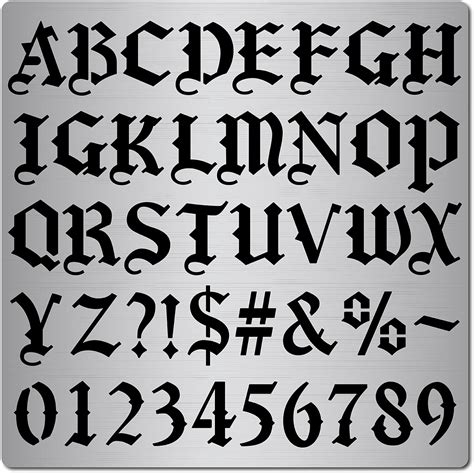 GORGECRAFT 6.3 Inch Metal Gothic Font Lettering India | Ubuy
