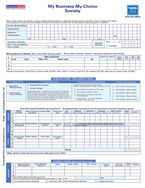 Fillable Online Download tata-aig Society proposal-form - Insureatclick ...