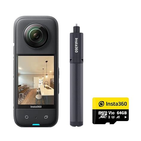 insta360 X3 Essential Kit with (X3 Action Camera + 120CM Selfie Stick ...